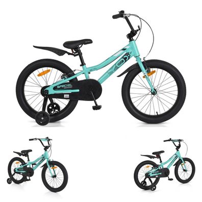 B-Ware Byox Kinderfahrrad Alloy 20 Zoll Stützräder Kettenschutz, Klingel grün