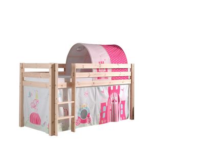 Spielbett Karolina 210x106x114 Kinderbett Massivholz natur 17429