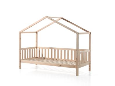 Hausbett Kapua 210x97x170 Kinderbett Massivholz Natur 17218