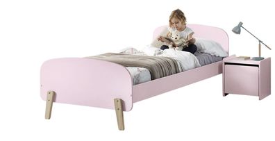 Kinderzimmer Set Karilynn 206x95x73 Massivholz+MDF rosa 17740