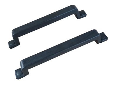 2 x Handgriff Haltegriff schwarz 245mm für PKW Anhänger - Gummi mit Metalleinlage