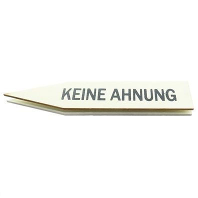 Riffelmacher 3 Pflanzenstecker Keine Ahnung - Durstig - Raupen Imbiss 15 x 3 cm