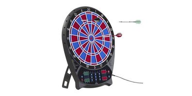 Crivit Elektronische LED-Dartscheibe Dartboard Dartspiel rot / blau
