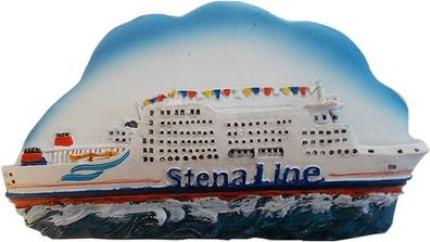 Maritimer Kühlschrankmagnet Stena Line Kreuzfahrt-Schiff Fähre |6 x 9,5 cm