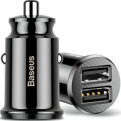 Auto-Ladegerät von Mobiltelefonen Baseus Grain Car Charger 2X USB 5V 3.1 A Retoo