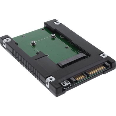 InLine® 76620B Laufwerksadapter 2,5", SATA auf mSATA SSD