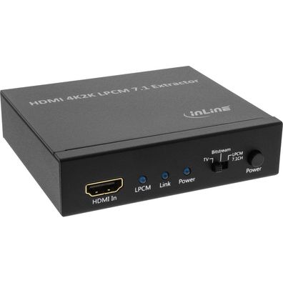 InLine® 65007K InLine® Extraktor/Signaltrenner, Eingang 4K2K HDMI zu Ausgang 7.1
