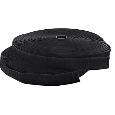 InLine® 59933S Kabelbinder, Klettverschlussband 2-teilig, 25mm, schwarz, 25m