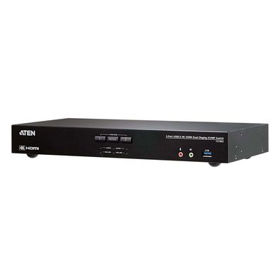 Aten CS1842 CS1842 KVMP-Switch 2-fach, 4K HDMI, Dual Display, USB 3.0, Audio