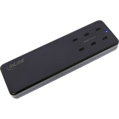 InLine® 31516I InLine® Multiport Netzteil, 120W Ladegerät, 6x USB Typ-C, PD 3.0,