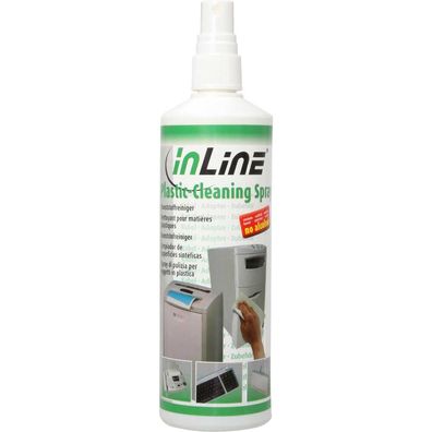 InLine® 43206 Kunststoffreiniger für Gehäuse Tastatur Maus, Pumpspray 250ml