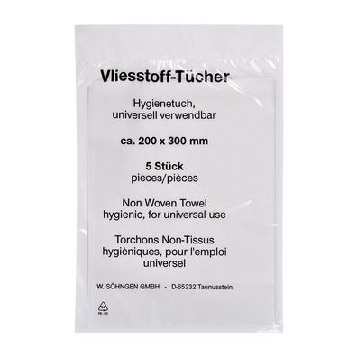 SÖHNGEN® 1005007 Vliestücher - 200 x 300 mm á 5 Stück