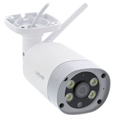 InLine® 40162 SmartHome HD Außenkamera mit LED Licht, IP66