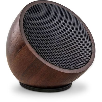 InLine® 55380H woodwoom, Mini Bluetooth Walnuss-Holz Lautsprecher, 52mm