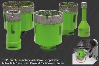 Restposten- Hufa Diamant Bohrkrone Diamantbohrkrone trocken Fliesenbohrer