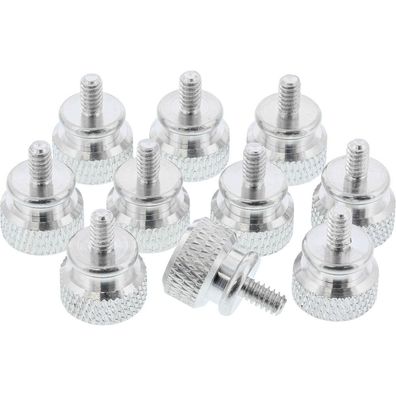 InLine® 77770 Rändelschrauben (silber) für Gehäuse, 12mm, 10er Pack
