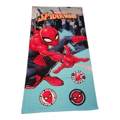 Spider-Man "Netzwurf" Strandtuch / Strandlaken / Badetuch 70 x 140cm | 100% Polyester