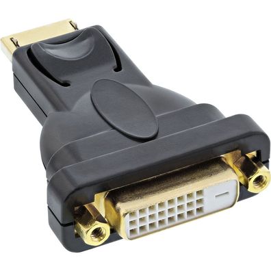 InLine® 17199J DisplayPort Adapter, DisplayPort Stecker auf DVI-D 24 + 1 Buchse,