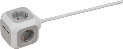 brennenstuhl® 1150100 Steckdosenwürfel ALEA-Power USB-Charger 4-fach (2x USB, mit