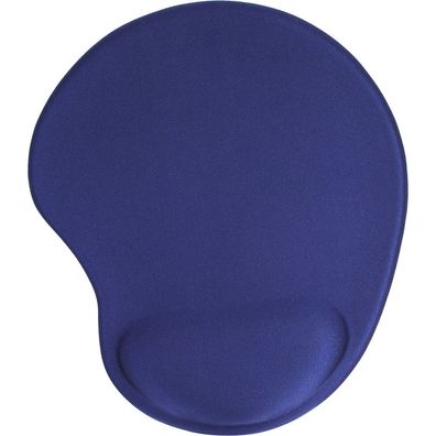 InLine® 55453B Maus-Pad, blau, mit Gel Handballenauflage, 230x205x20mm