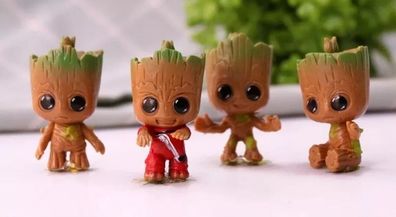 4 Guardians of the Galaxy Groot Marvel Avengers Figur 5cm