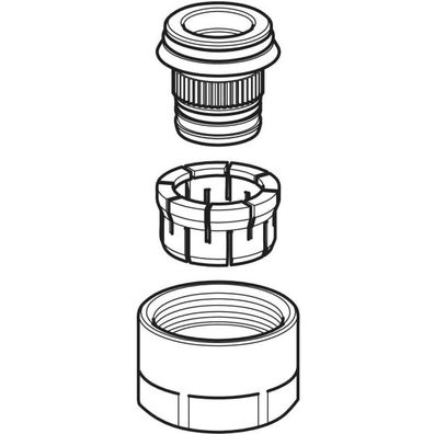 GE FlowFit Anschlussverschr. für Eurokonus d16-EuG3/4