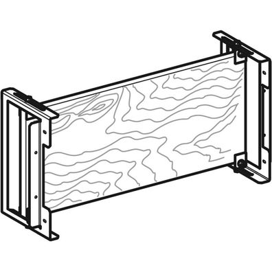 GE Duofix Montageplatte aus Holz tiefenverstellbar