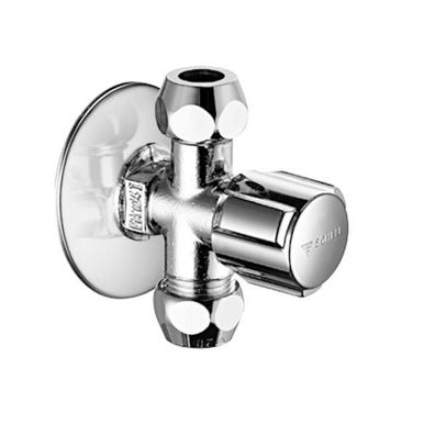 SCHELL Eckventil Comfort 2xAbgänge 3/8", 1/2", chrom