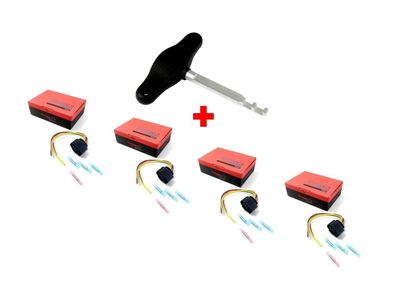 4x Stecker Zündspule + Entriegelungswerkzeug Zündspulenstecker Spulenstecker