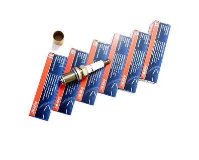 6x Zündkerze 2-Polig für 2.4 2.6 2.8 3.0 V6 AUDI SKODA VW 101000035HJ