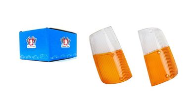 2x Blinkleuchte Lichtscheibe Blinker für VOLVO 240 P242 P244 P245 1235849 1235848