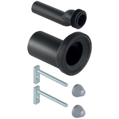 GE Anschlussset für Wand-WC PE d90/45 mit Befestigungsmat. etagiert