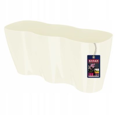 KADAX Blumentopf für Innen, Pflanzkübel, 35cm, Creme