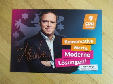 Thüringen Ministerpräsident CDU Prof. Dr. Mario Voigt - handsigniertes Autogramm!!!