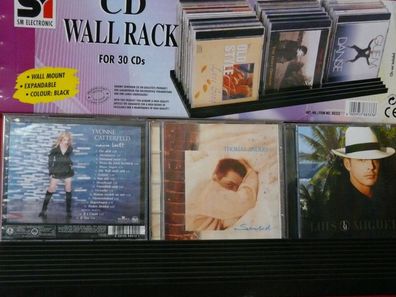 3 Stück Musik CD mit NEU 30er CD Flip, CD Paket mit CD Ständer CD Halter