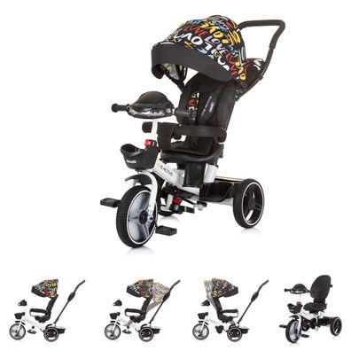 B-Ware Chipolino Tricycle Dreirad Be Active 2 in 1 Sitz drehbar Musik bunt