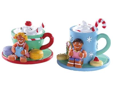 Weihnachtsfigur Cocoa and cookies set of 2 Lemax