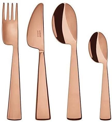 Sambonet Conca Giò Ponti Edelstahl/PVD Kupfer Kinderbesteck 4tlg. S0091-S00018-S15