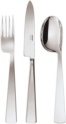 Sambonet Conca Giò Ponti Edelstahl versilbert Menuebesteck 4tlg. 52738-97