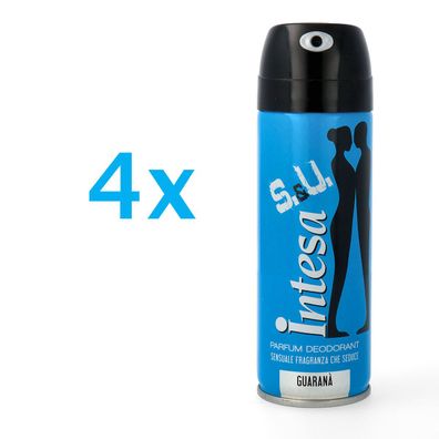 intesa unisex Guarana - deodorant 4x 125ml