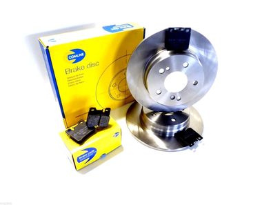 Bremsscheiben + BELÄGE HA FÜR Mercedes W202 S202 A124 C124 W210 W124 S124 R170