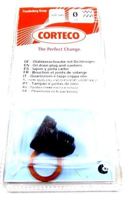 Corteco Ölablassschraube MIT Dichtring TOP Qualität FÜR AUDI FORD SEAT SKODA VW