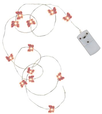 LED-Draht-Lichterkette "String Butterfy", 12teilig