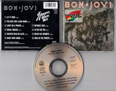 Bon Jovi CD Slippery WHEN WET © 1986 Jambco by PMDC France press 830 264-2 09