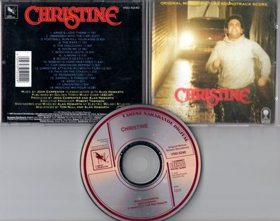 John Carpenter Alan Howarth CD Christine OST-Soundtrack © 1991 USA VSD-5240