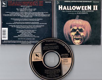 John Carpenter Alan Howarth CD Halloween II OST-Soundtrack © 1990 USA VCD 47152