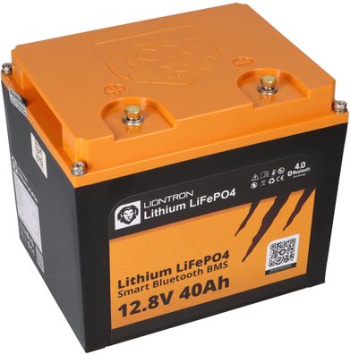 Liontron LiFePO4 Akku 12,8V 40Ah LX Smart BMS mit Bluetooth mit 0% MwSt nach §12