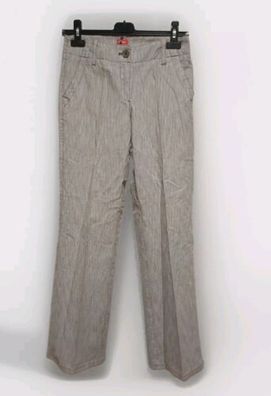 S. Oliver Damen Hose Gr. 34 / Länge 32 gestreift Chic Casual * A10