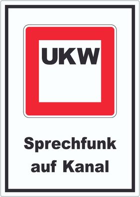 Sprechfunk auf Kanal Aufkleber