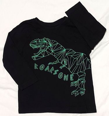 Primark Langarmshirt Gr. 98 Junge Dino print langarm Shirt Oberteil Kinder #A6#